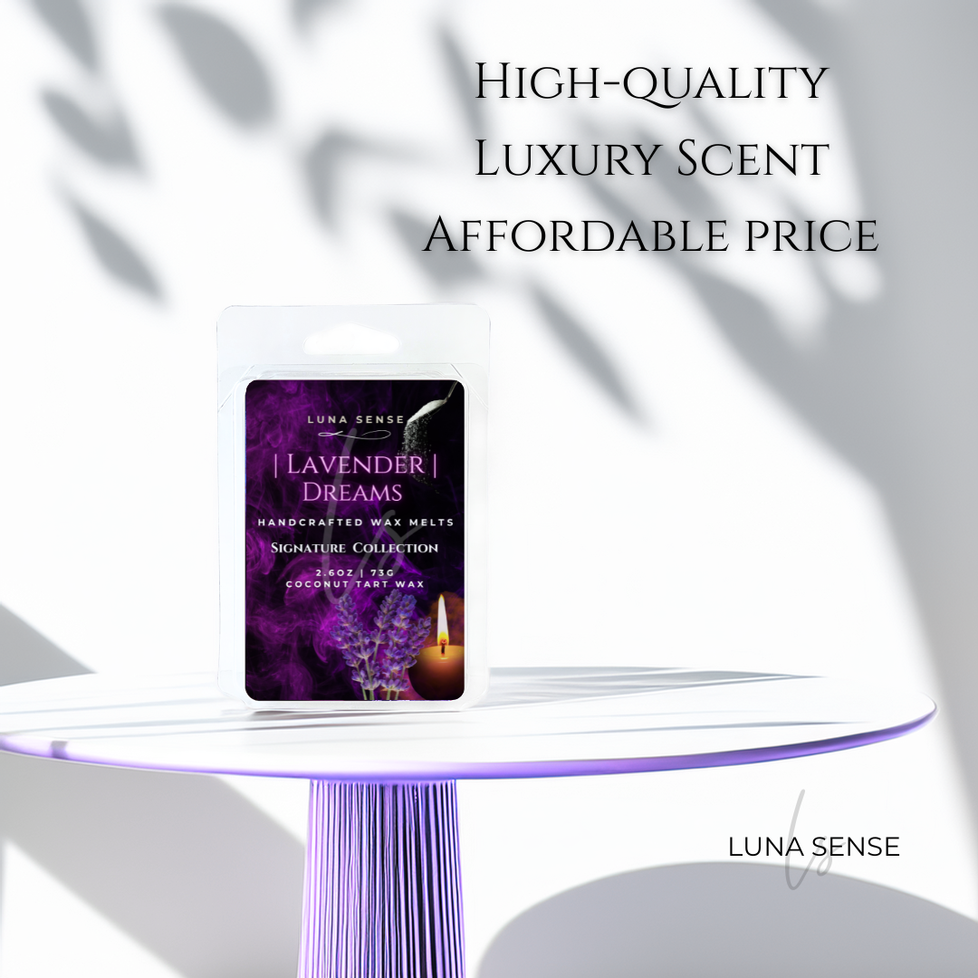 Luna Sense Lavender Dreams Wax Melt | Sweet Amber Lavender