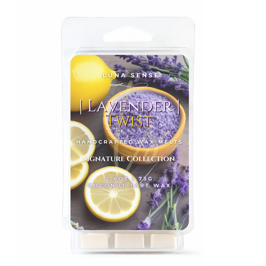 Luna Sense Lavender Twist Wax Melt | Lavender & Bright Lemon