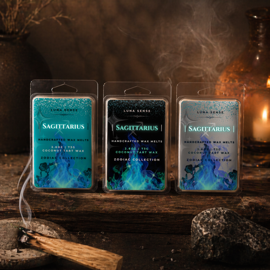 Sagittarius Zodiac Wax Melt Bundle | 3-Pack Warm Smoky Scent