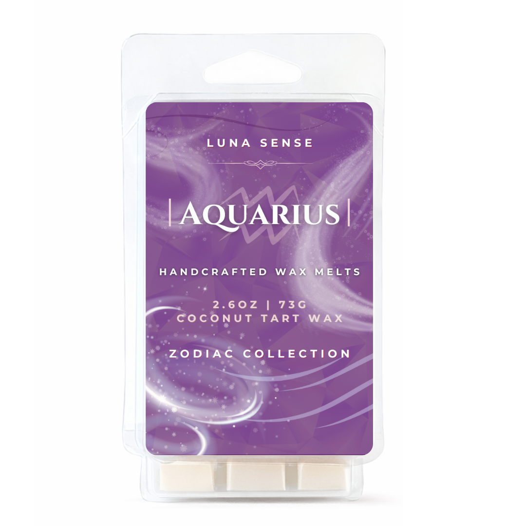Aquarius Zodiac Wax Melt Bundle | 3-Pack, Fresh Airy Scents