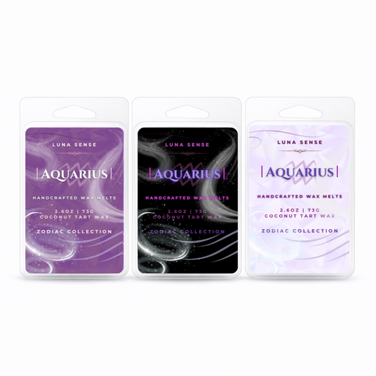 Aquarius Zodiac Wax Melt Bundle | 3-Pack, Fresh Airy Scents
