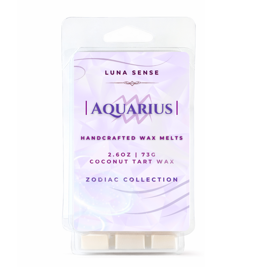 Aquarius Zodiac Wax Melt Bundle | 3-Pack, Fresh Airy Scents
