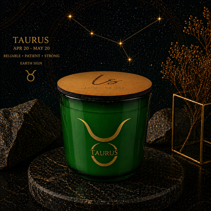 Taurus Zodiac Candle | Warm Woodsy Musk