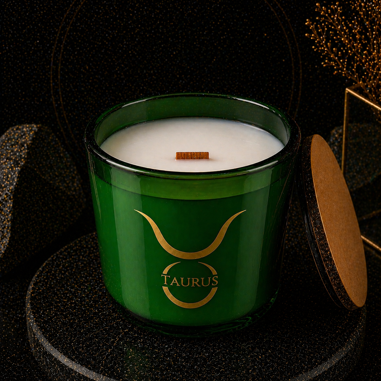 Taurus Zodiac Candle | Warm Woodsy Musk