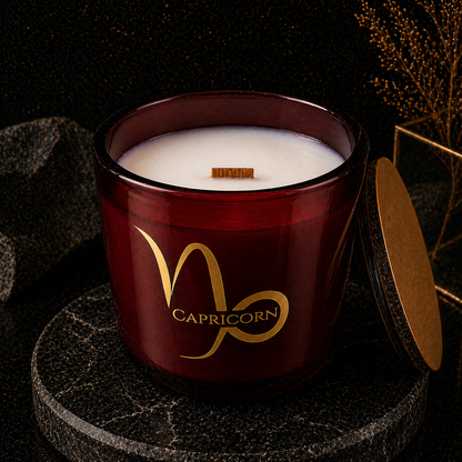Capricorn Zodiac Candle | Cedar Cashmere & Warm Woods