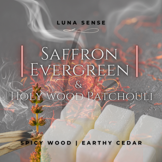 Saffron Evergreen & Holy Wood Patchouli Wax Melt