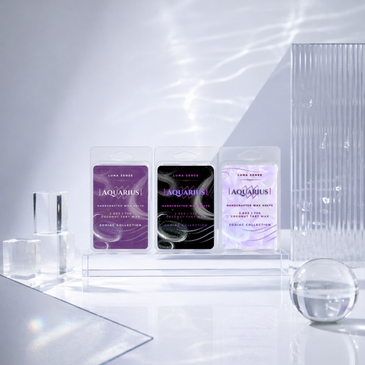 Aquarius Zodiac Wax Melt Bundle | 3-Pack, Fresh Airy Scents