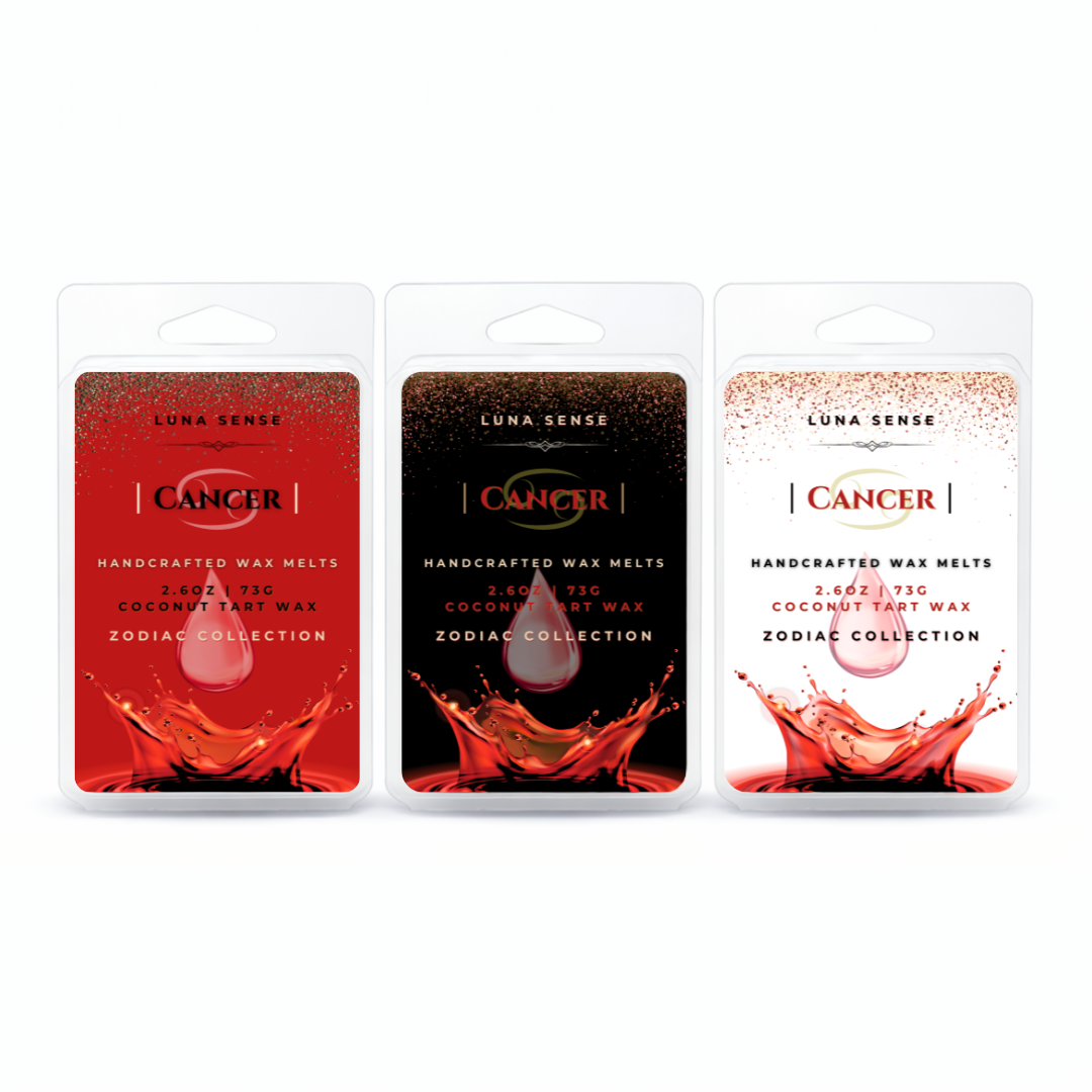 Cancer Zodiac Wax Melt Bundle | 3-Pack Soft Fresh Scent