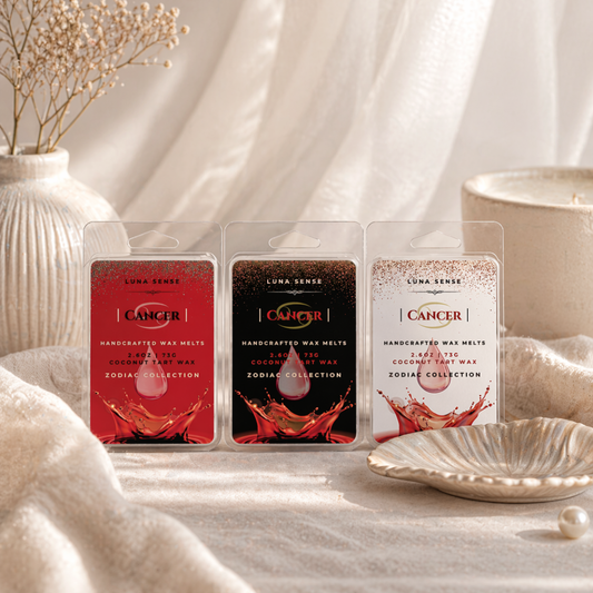 Cancer Zodiac Wax Melt Bundle | 3-Pack Soft Fresh Scent