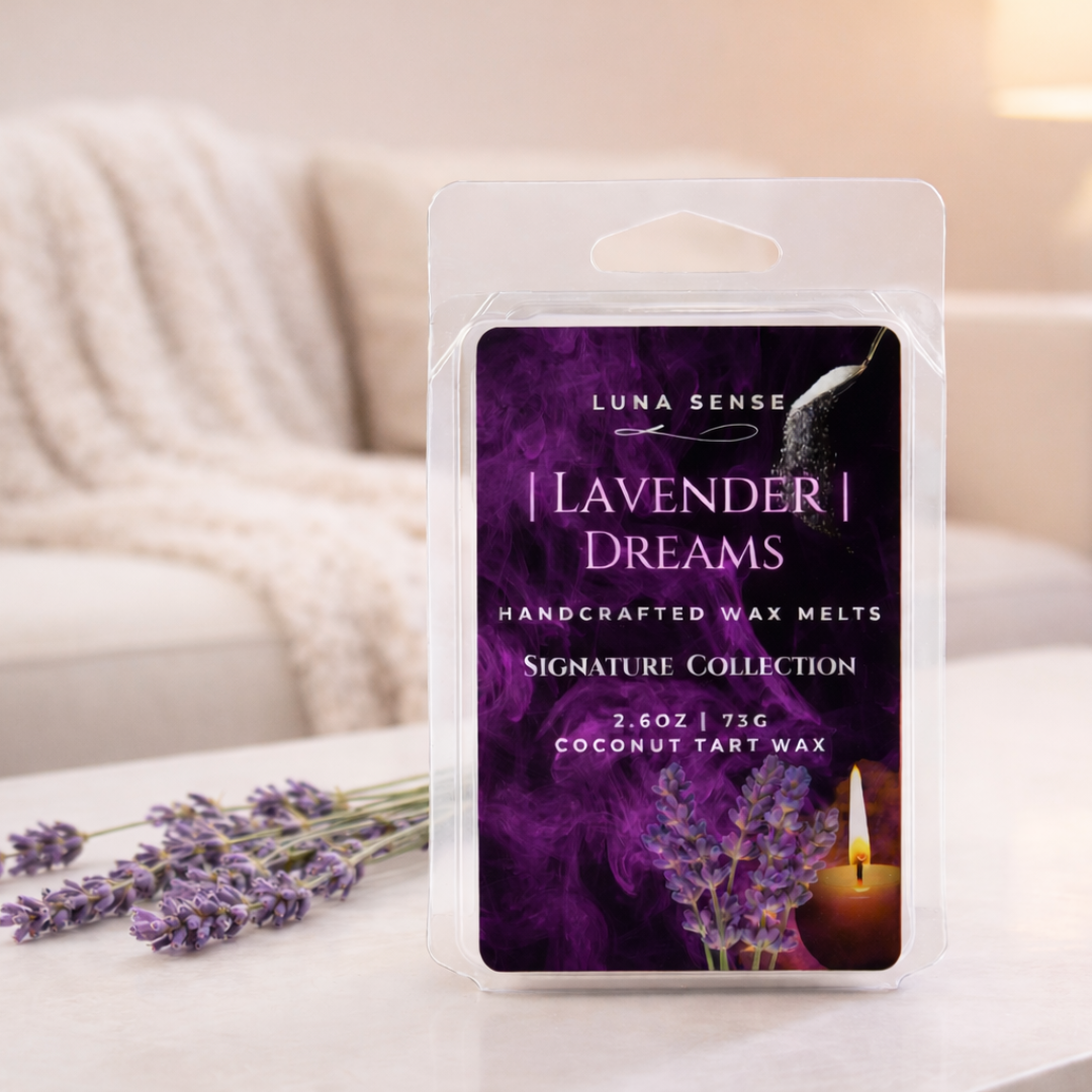 Luna Sense Lavender Dreams Wax Melt | Sweet Amber Lavender