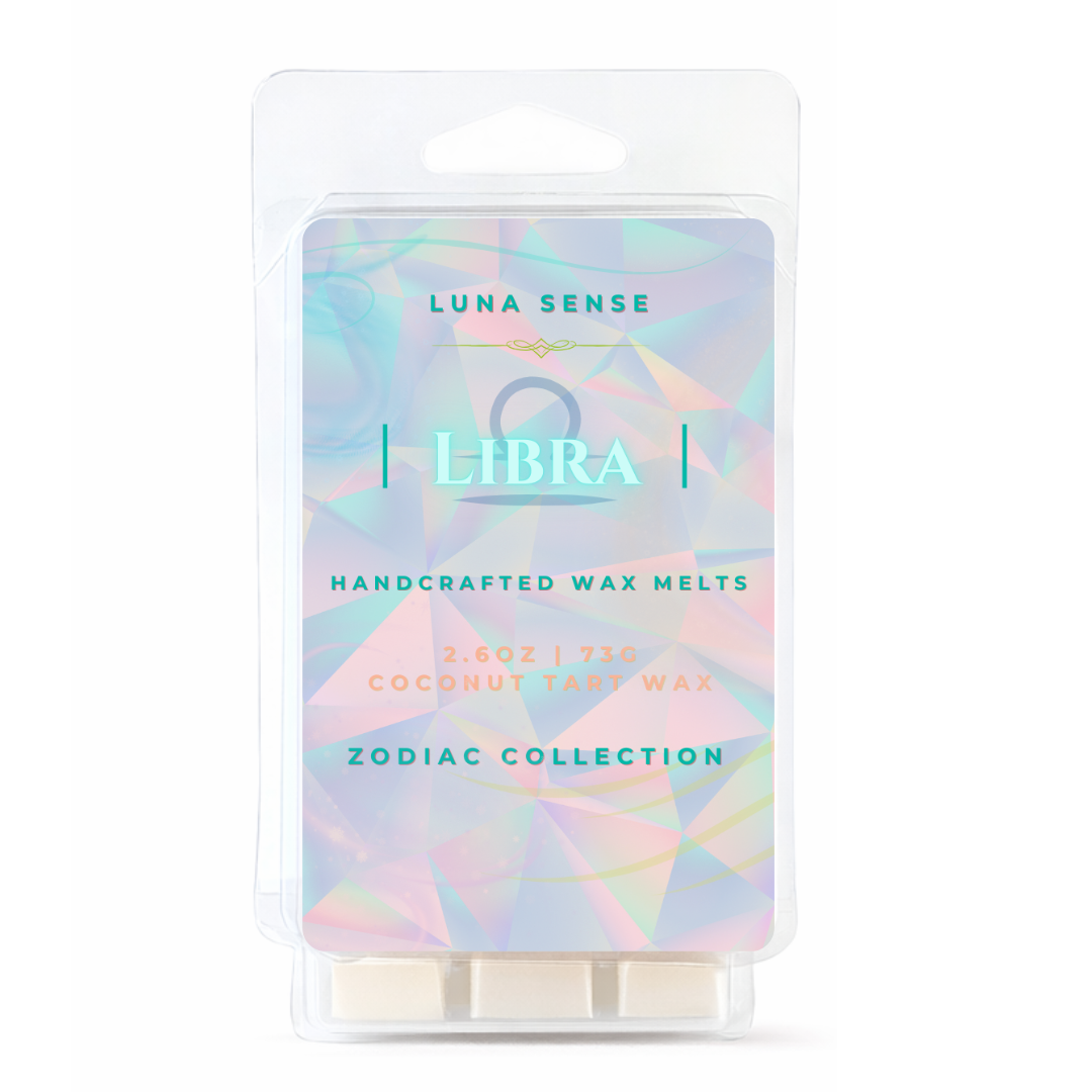 Libra Zodiac Wax Melt Bundle | 3-Pack Soft Airy Floral Scent