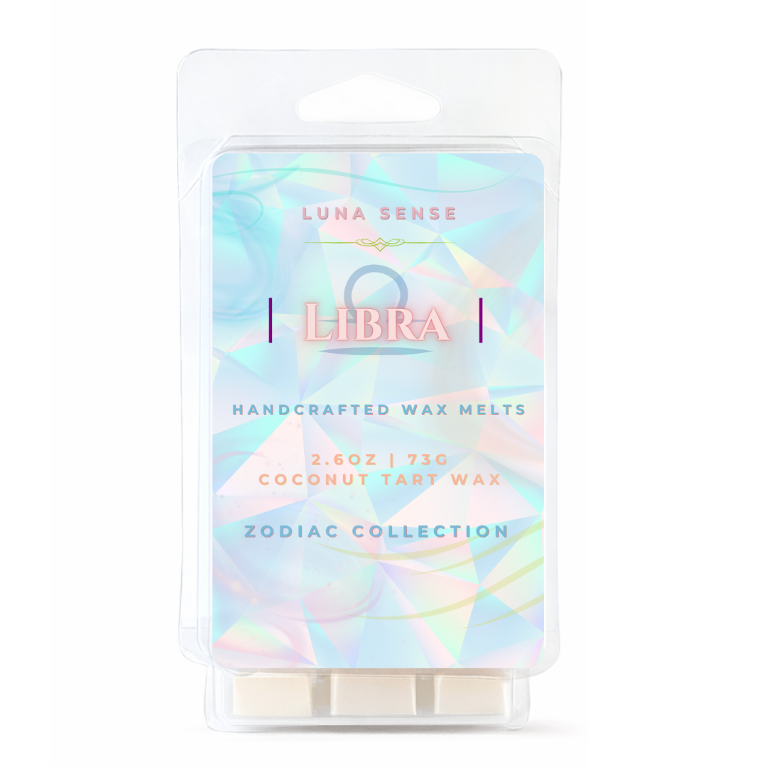 Libra Zodiac Wax Melt Bundle | 3-Pack Soft Airy Floral Scent