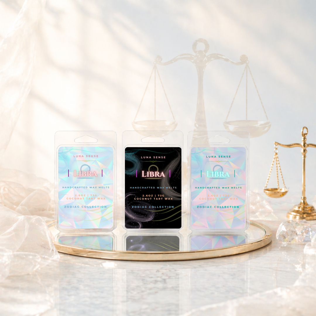 Libra Zodiac Wax Melt Bundle | 3-Pack Soft Airy Floral Scent