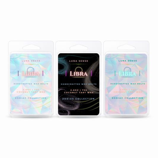 Libra Zodiac Wax Melt Bundle | 3-Pack Soft Airy Floral Scent