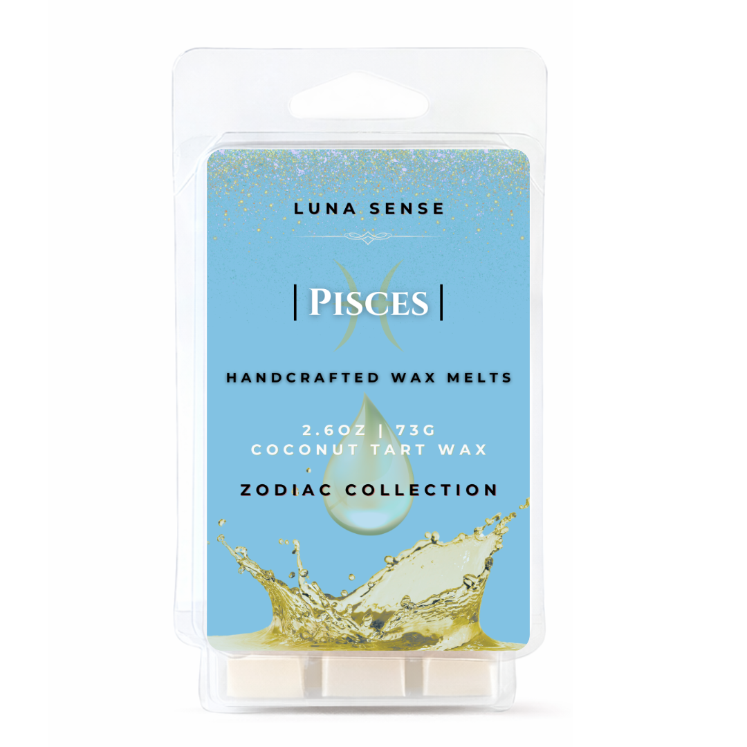 Pisces Zodiac Wax Melt Bundle | 3-Pack Soft Ocean Scent