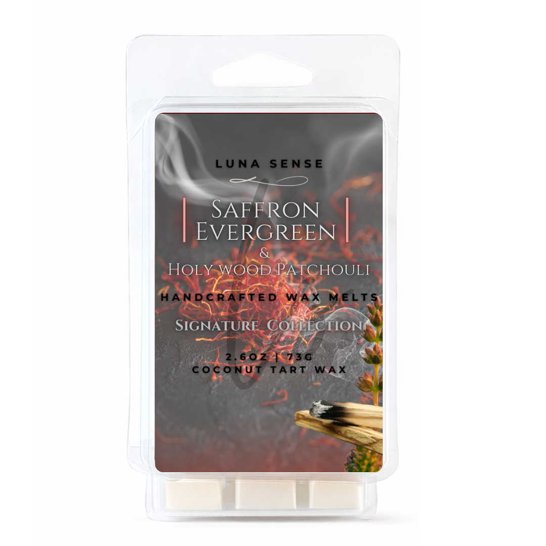 Saffron Evergreen & Holy Wood Patchouli Wax Melt