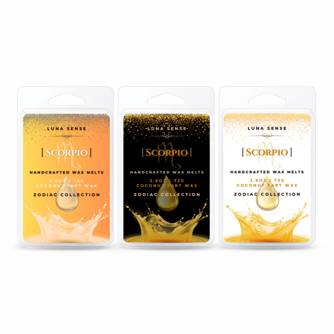 Scorpio Zodiac Wax Melt Bundle | 3-Pack deep Water Scent