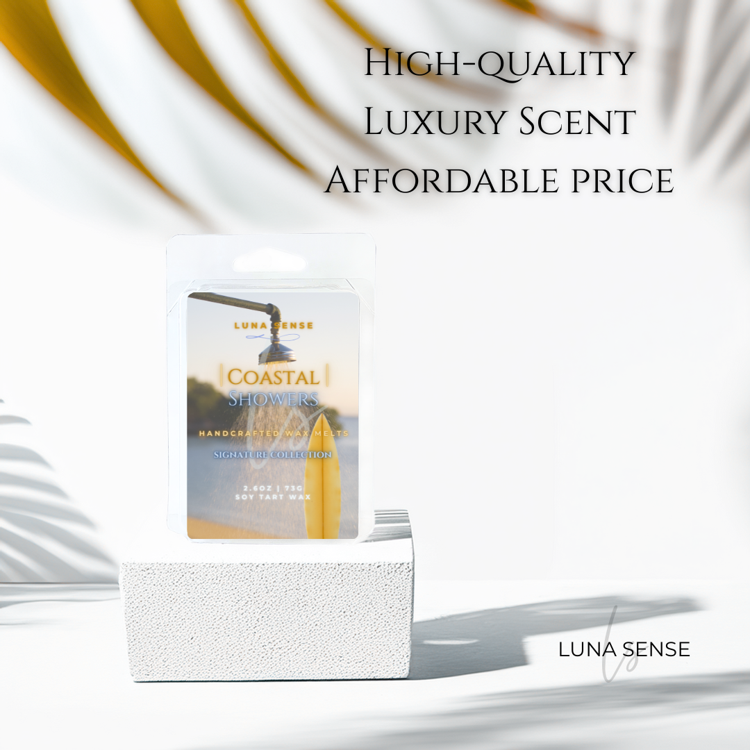 Luna Sense Coastal Showers Wax Melt | Clean White Tea