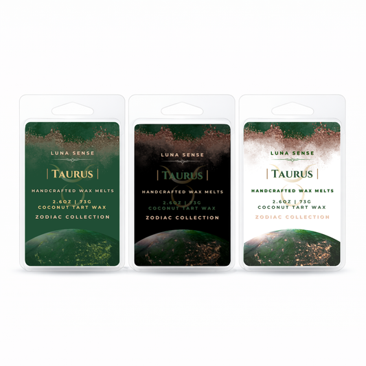 Taurus Zodiac Wax Melt Bundle | 3-Pack Cozy Woodsy Scent