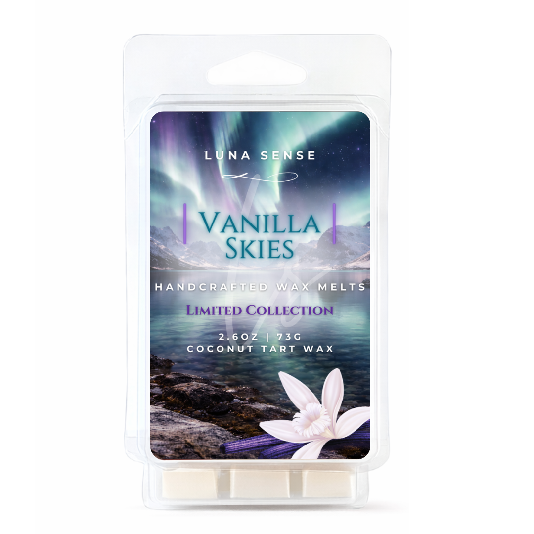 Luna Sense Vanilla Skies Wax Melt | Vanilla & Herbal Woods