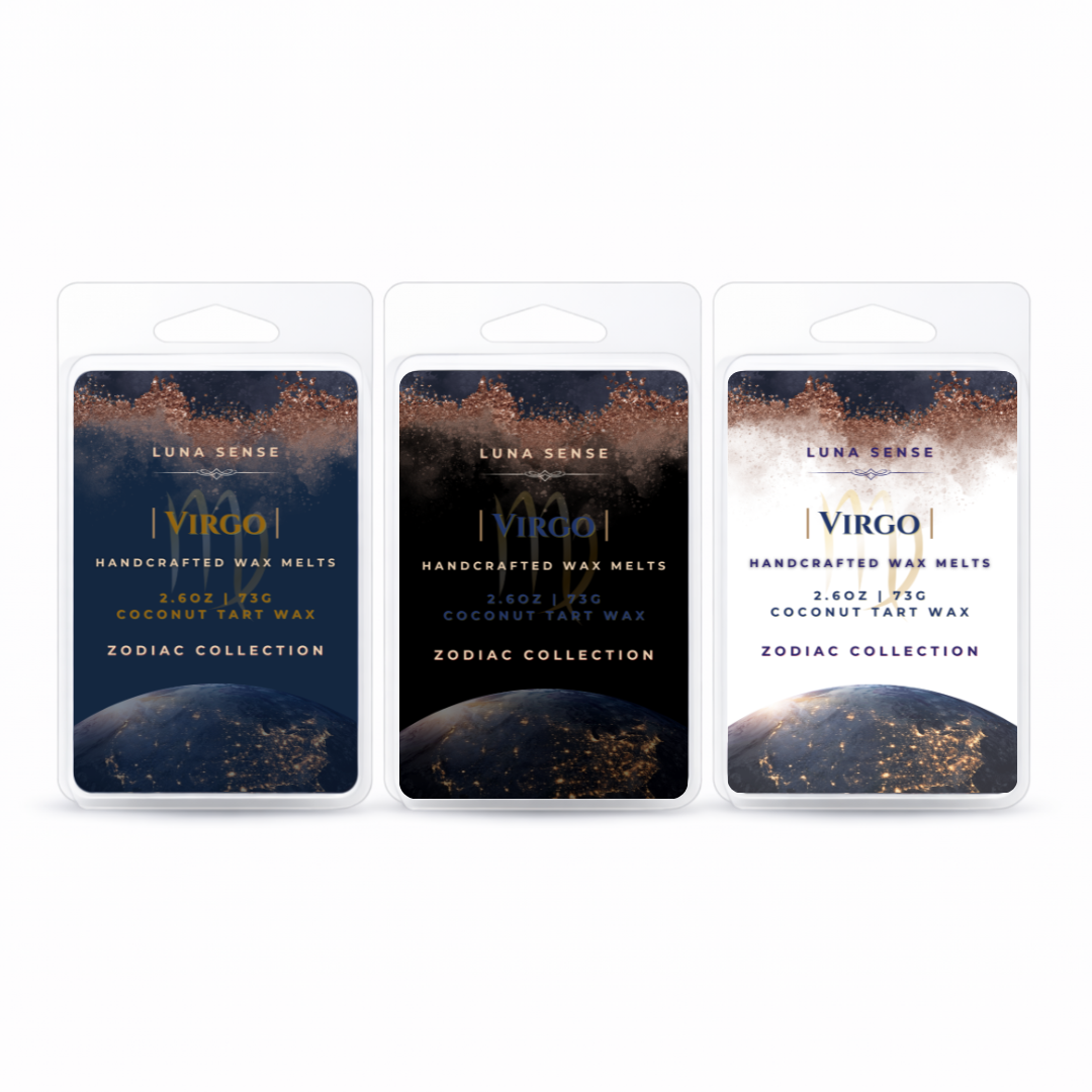Virgo Zodiac Wax Melt Bundle | 3-Pack Soft Earthy Scent